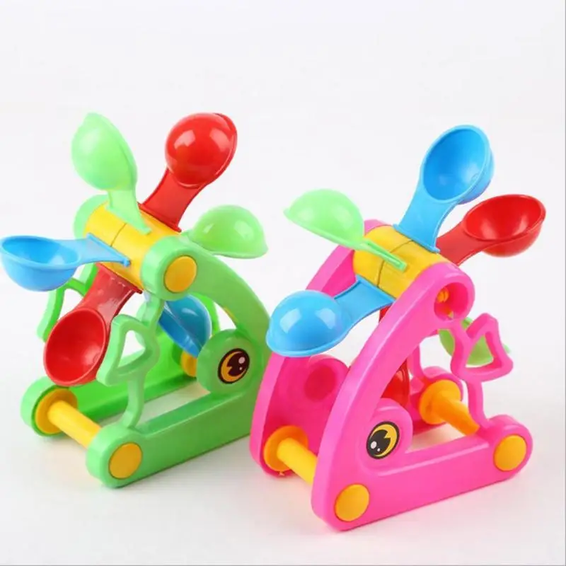 New  1 set Summer Kid Windmill Waterwheel Toys Swimming Pool Play Sand Water Beach Toy Beach Side Funny 