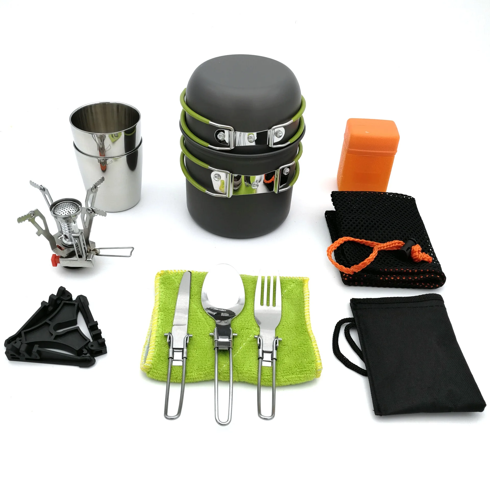 

Camping Cookware Outdoor Cookware Set Camping Tableware Cooking Set Travel Tableware Cutlery Utensils Hiking Picnic Set
