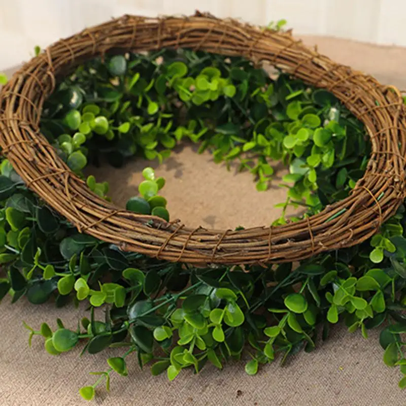 1 шт. искусственный цветок эвкалипта пластиковый венок DIY зеленый Свадебный искусственный цветок для рождественской свадьбы домашний декор