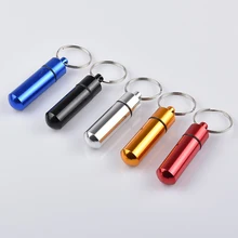 5x Водонепроницаемая капсула бутылка хранения бирка для контейнера Открытый выживания держатель таблетки