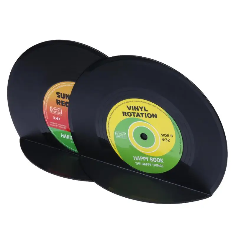 Vintage Record Vinyl Bookends Respectable Desk