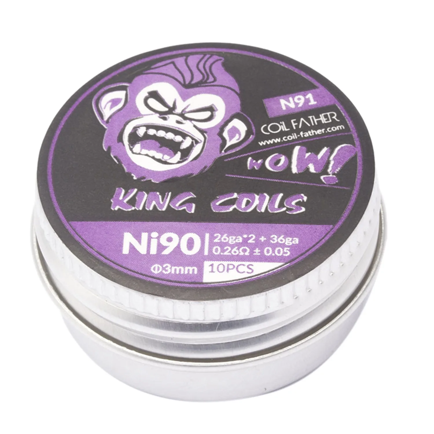 

Coil Father 10Pcs/Box Prebuilt Coils For Electronic Cigarette Rda Rta Rba Atomizer Mod Heating Wire