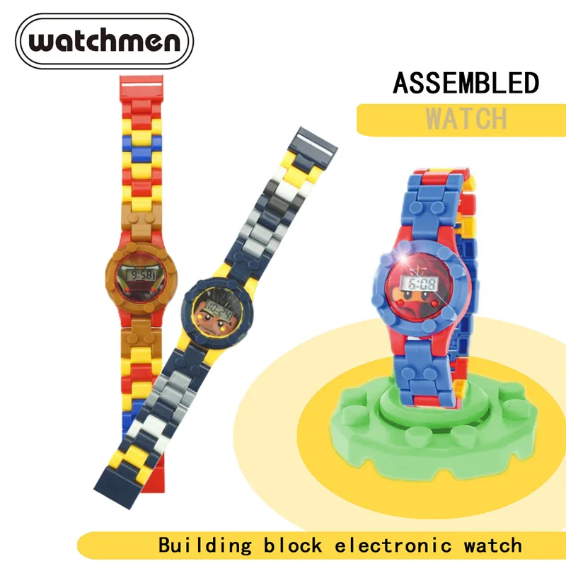 

Super Hero Watch Building Blocks Ninjago Marveling Avengers Figures Bricks Funny Toys for Children Compatible LegoING Watch