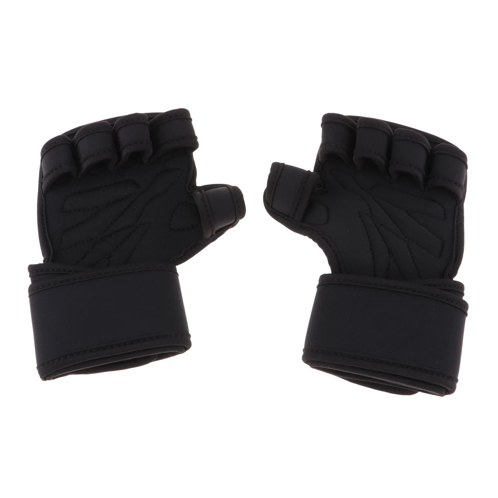 

Gym Fitness Gloves for Heavyweight Sports Exercise Weight Lifting Gloves with Wrist Support Full Palm Protective for Men&Women