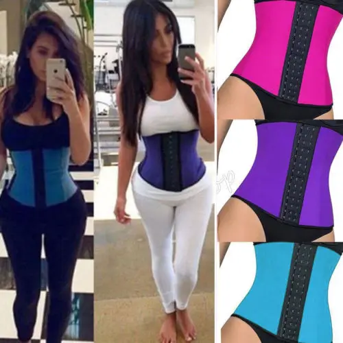 

Thefound New Fashion Womens Latex Underbust Body Shaper Waist Clincher Corset Training Trainer Belt