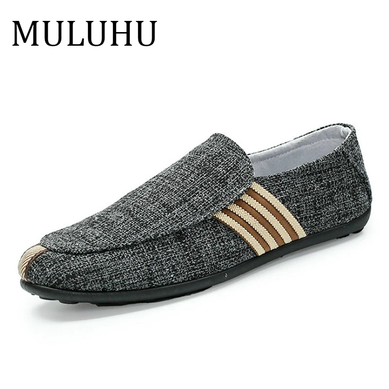 MULUHU/мужская повседневная обувь мужские легкие модные Лоферы без застежки для