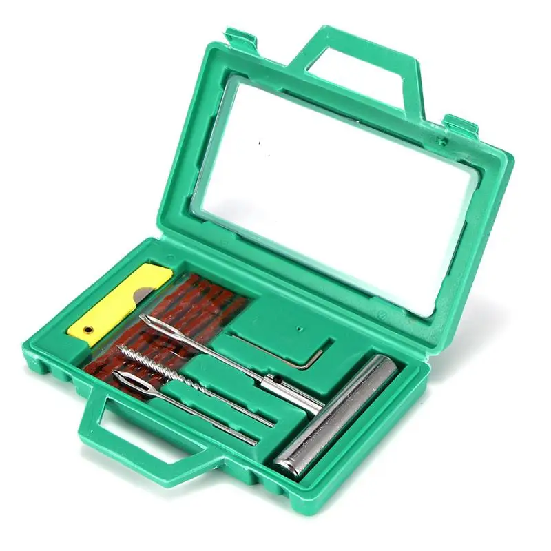 Puncture Emergency Car Van Bike Tubeless Tyre Tire Repair Kit Tool Patch Strips