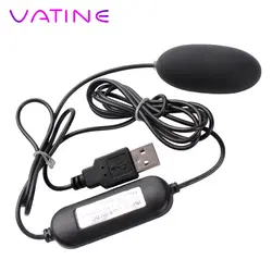 Ватин Multispeed вибрационное Яйцо USB Вибрационный клитор стимулятор секс-игрушки для женщин женский клитор стимулятор 12 частота