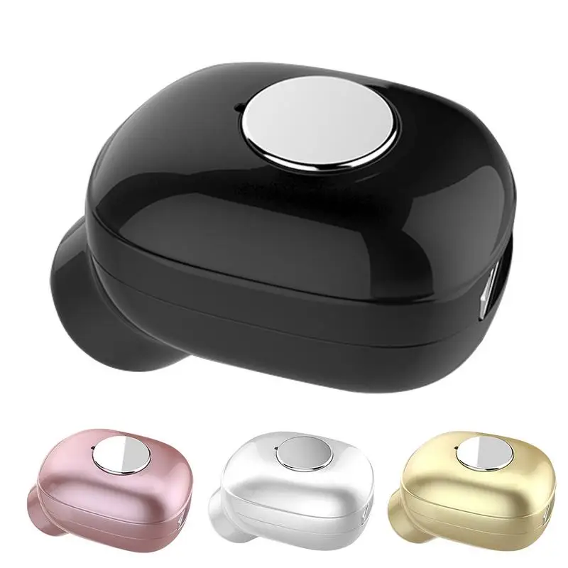 

Invisible Bluetooth Earphone Sports Single Ear Mini Bluetooth Wireless Music Call Music Earbuds Black Silver Rose Gold
