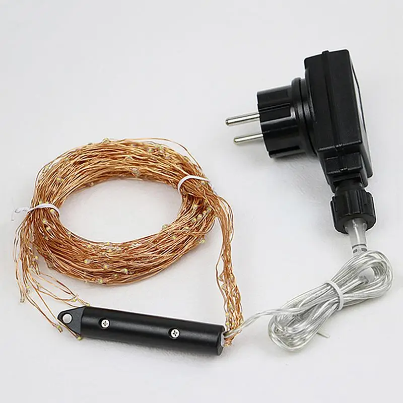 

280pcs LED Christmas Fairy Light Copper Wire String Lights Wedding Garland Gypsophila tree vine lamp + Power Adapter