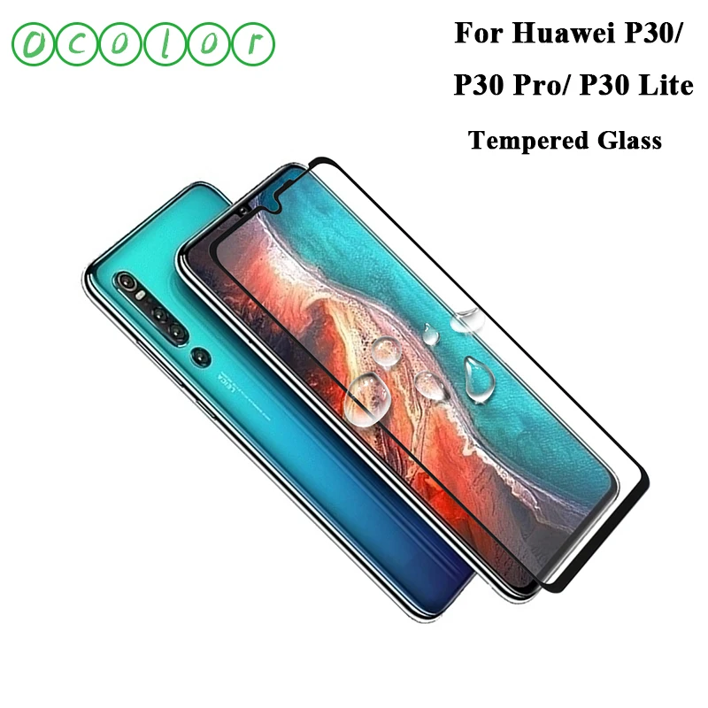 Ocolor для huawei P30 облегченное Закаленное стекло протектор экрана стальная замена