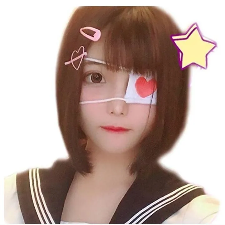Kawaii аниме маска на глаза для косплея японские анимационные костюмы аксессуар школьницы тени для век