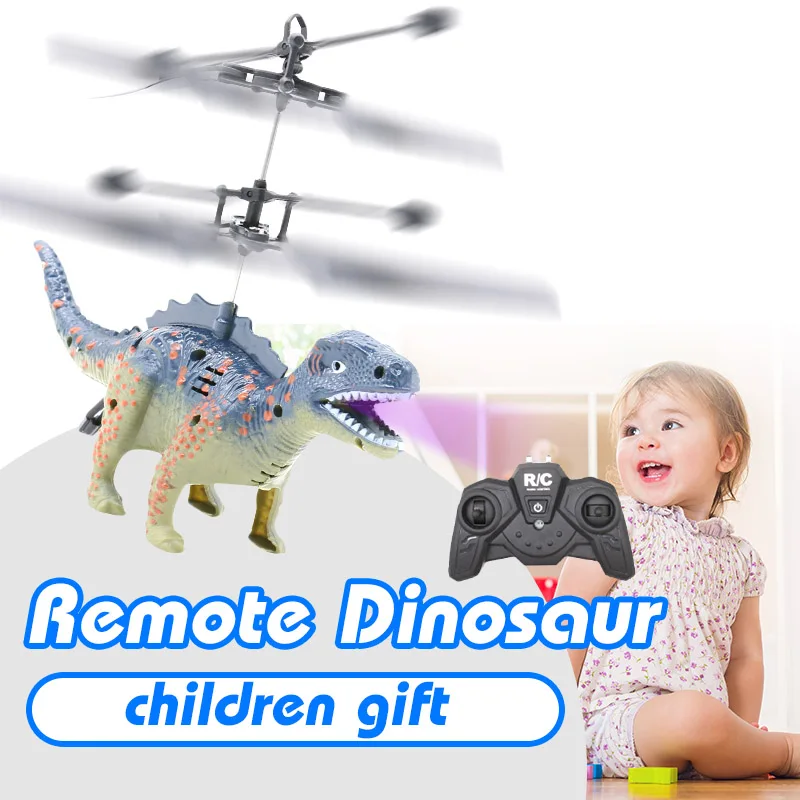 Rechargeable Remote Controlled Flying Dinosaur Toy Robot Mini RC