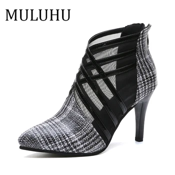 

MULUHU 2019 New Woman Sexy High Heel Shoes Pump Business Office Dress Shoes Woman Trend Narrow Band High Quality Dropshipping