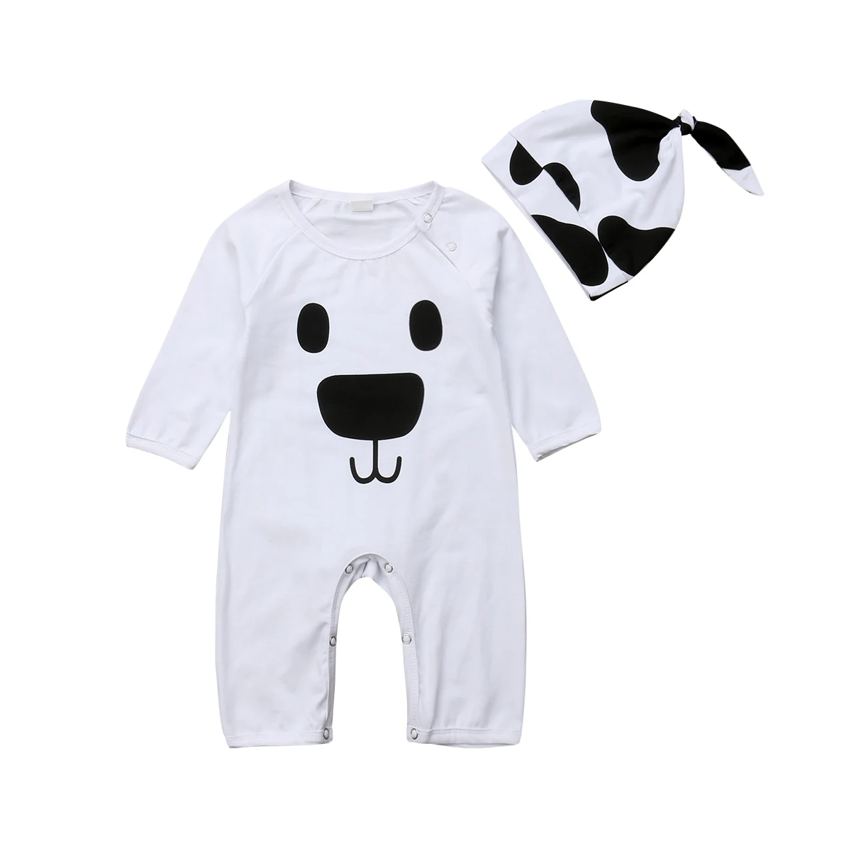 

Newborn Toddler Baby Girl Boy Cartoon Bear Print Romper Playsuit Jumpsuit Hat Outfits Clothes 0-18M