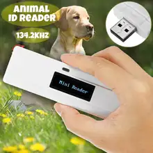ISO11784/11785 FDX-B 134,2 кГц Портативный Pet RFID чип-считыватель для собак, кошек, oled-дисплей, сканер микрочипов животных