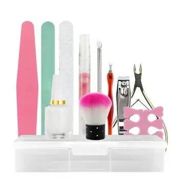 

12pcs/Set Pro Nail Manicure Set Design Polish Files Buffer Brush Manicure Salon Care Varnish Polished Beauty Nail Tools Kit
