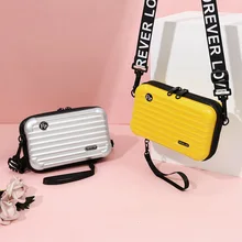 Luxury Hand bags for Women 2019 New Suitcase Shape Totes Fashion Small Luggage Bag Women Famous Brand Clutch Bag Top-handle