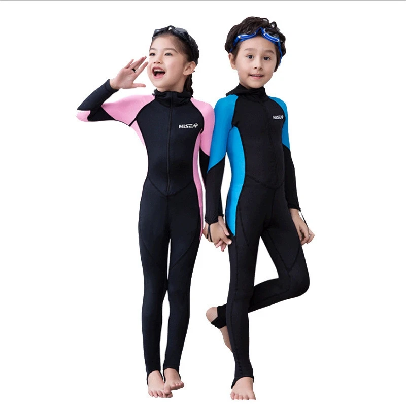 New Arrivals Neoprene Wetsuits Kids Long Sleeves Snorkeling Diving Suit