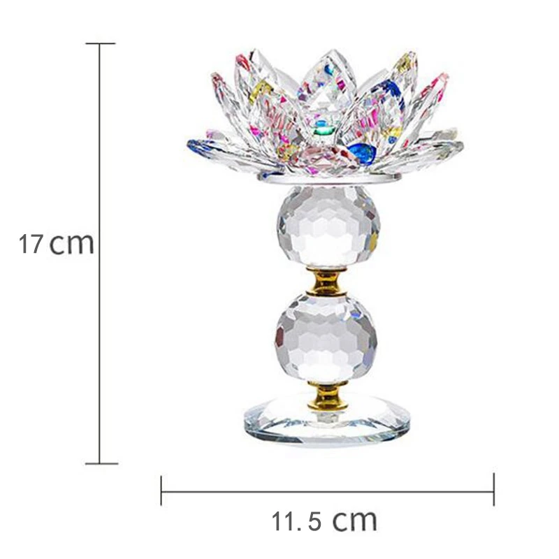 Skup Nowy lotos świecznik dekoracji Feng Shui dekoracji wnętrz uchwyt na akcesoria mody szkła