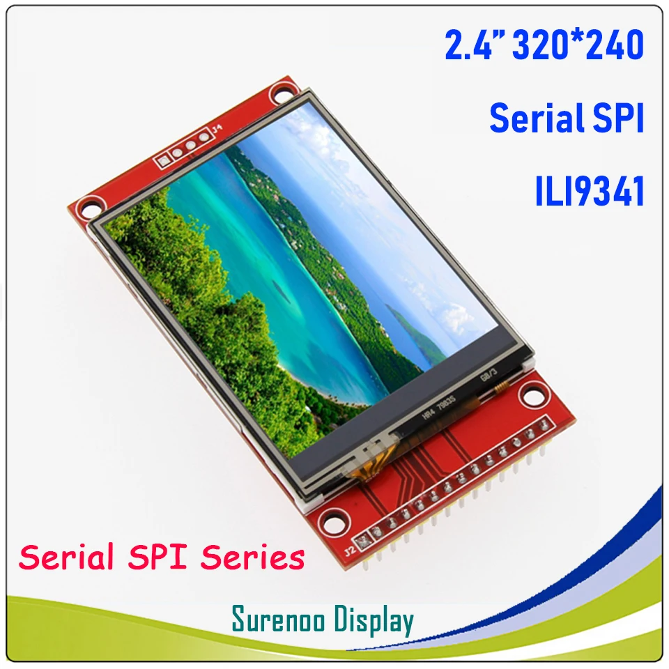 2 4 дюймовый 320*240 SPI серийный TFT ЖК модуль дисплей экран с сенсорной панелью Драйвер