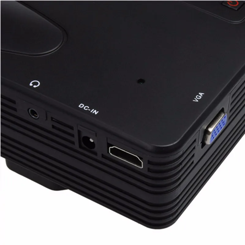 LEORY H80 mini Portable LED Projector 640x480 Pixels Supports Full HD 1080P LED Projector Video Home Theater AV/VGA/SD/USB/HDMI