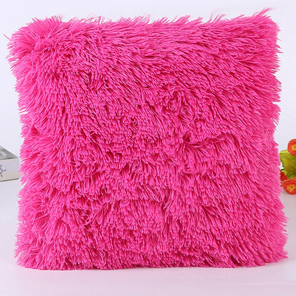 

Hot Popular Sea Lion Cashmere Pillowcase Short Plush Pillow Cover Square Plush Furry Pillowcase Cover Home Bed Room Decoration