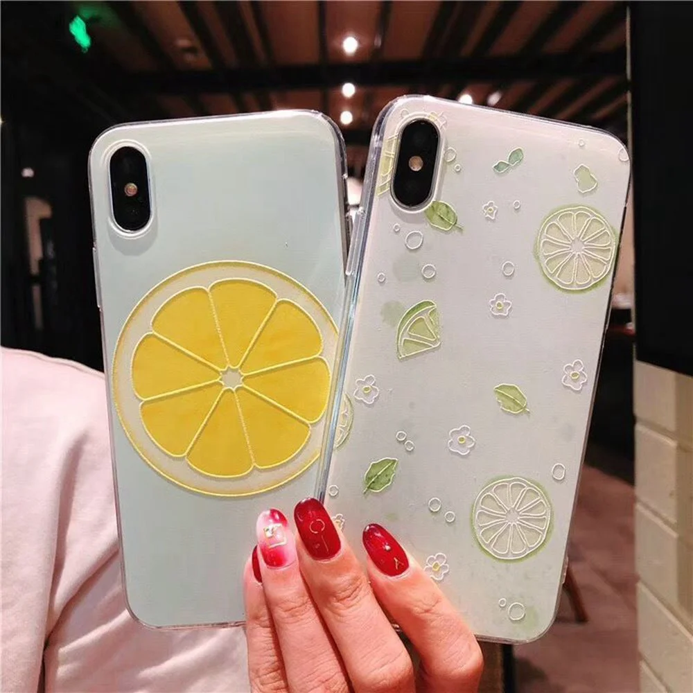 KISSCASE Fruit Patterned Cases For iPhone X 6S 7 8 Cover Cool Summer Soft TPU Phone Shell 6 Plus Case Capa |