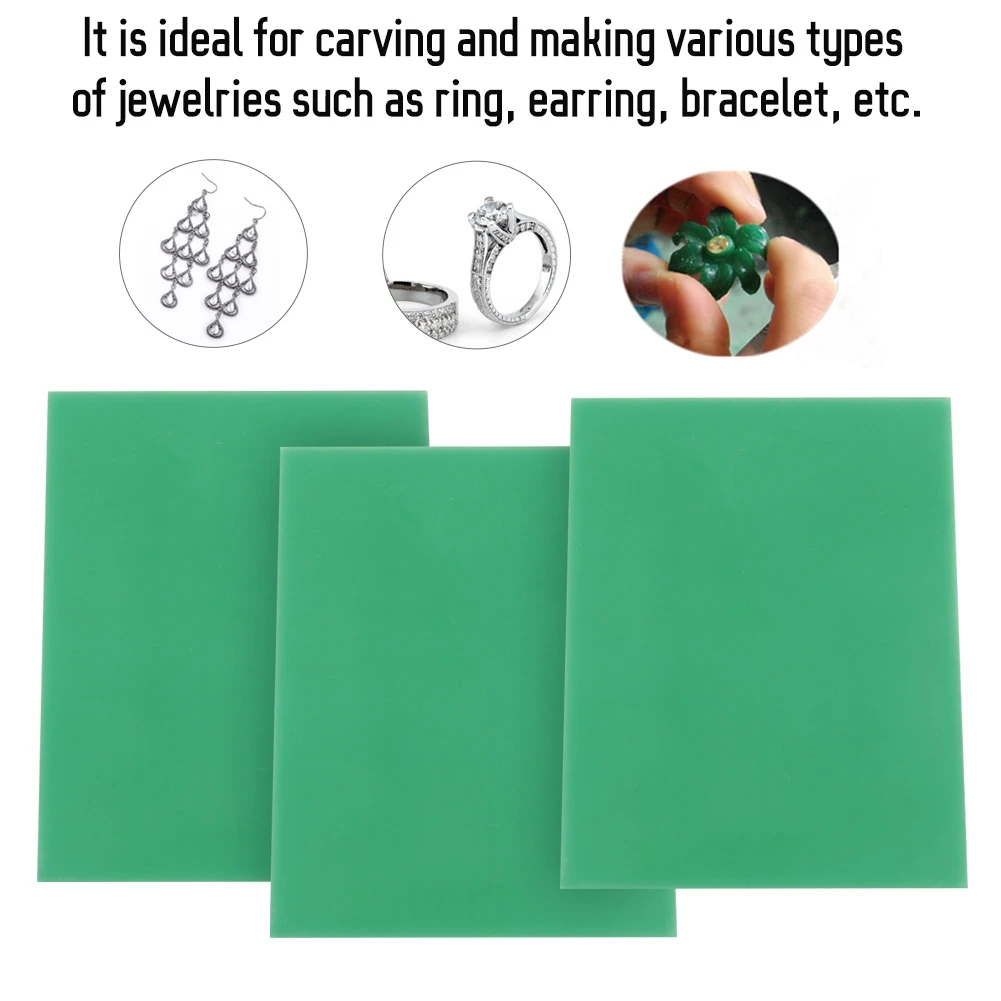 

0.8/1/1.2MM Jewelry Green Carving Wax Jewelry Engraving Waxing Tool Waxing For Injection Setting Jewelry Making Model Thickness