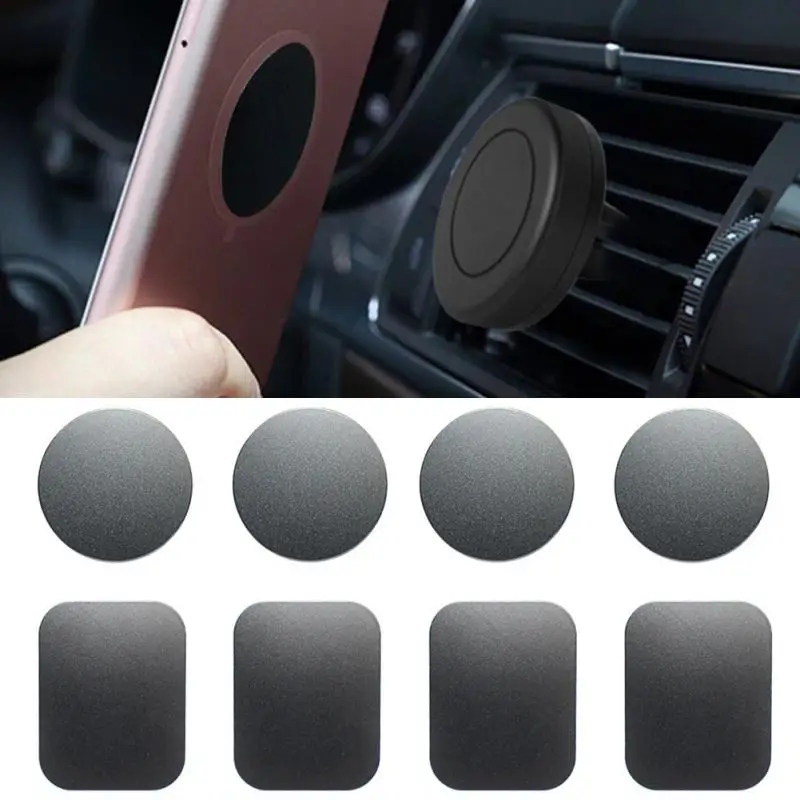 8 шт./компл. металлических пластин Стикеры для смартфонов Планшеты gps устройства заменить для магнитный автомобильный держатель магнитный держатель телефона#25