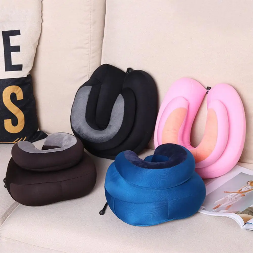 Kidlove Double Layer U Shape Neck Pillow for Travel Office Pregnant Woman Cervical Spine Protecting