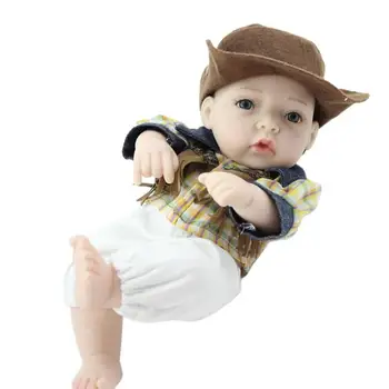 

NPK 26cm Lovely Silicone 3D Lifelike Simulation Reborn Baby Doll Kids Toys