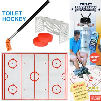 

Creative kids Toilet Hockey Game Decompression Fun Game Ice-hockey fun Toy Gift education baby toys