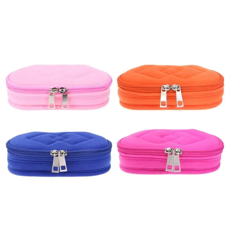 

Portable 5 Bottles Essential Oil Storage Bag Makeup Carrying Case Organizer Travel Nail Polish Storage Box Container Bag