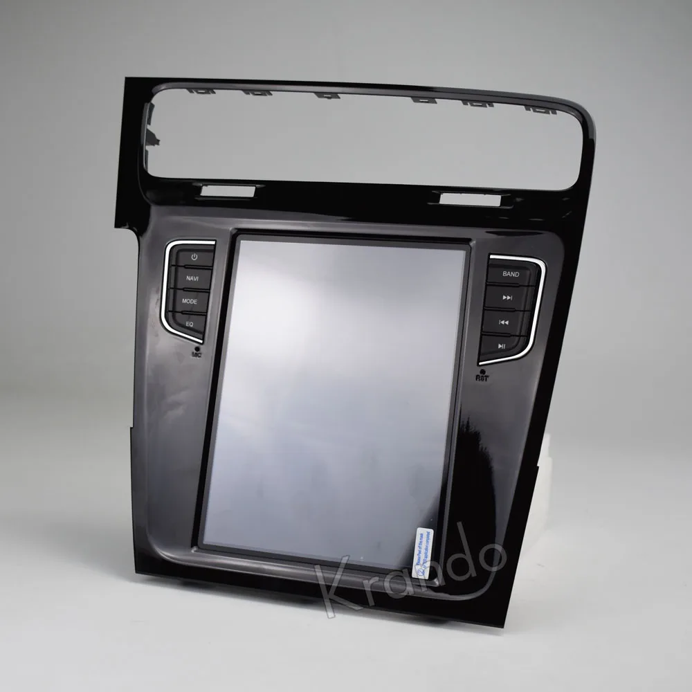 Best Krando Android 8.1 10.4" Tesla Vertical screen car audio radio gps system for VW for Volkswagen Golf 7 2013+ dvd navigation 1