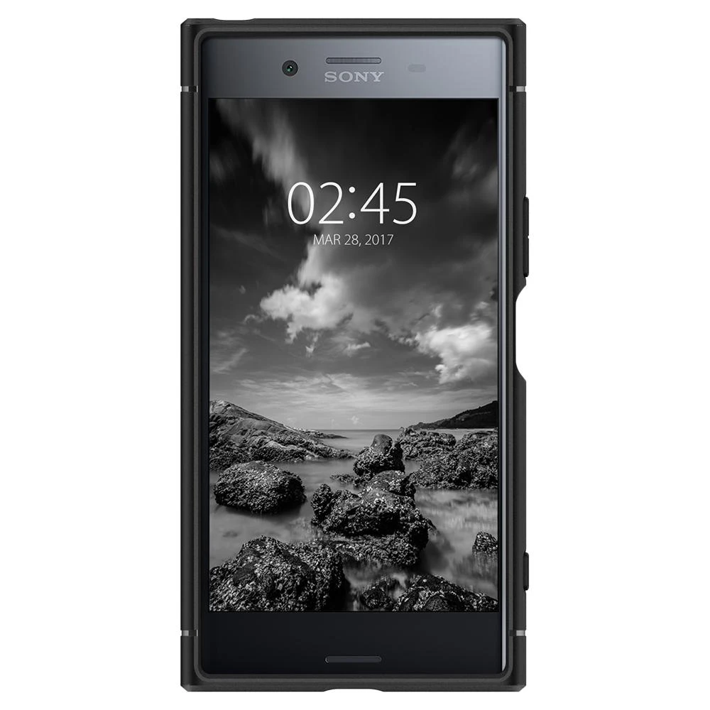 Защитный чехол Spigen Ruggerd Armor black для Sony Xperia XZ Premium|Бамперы| |