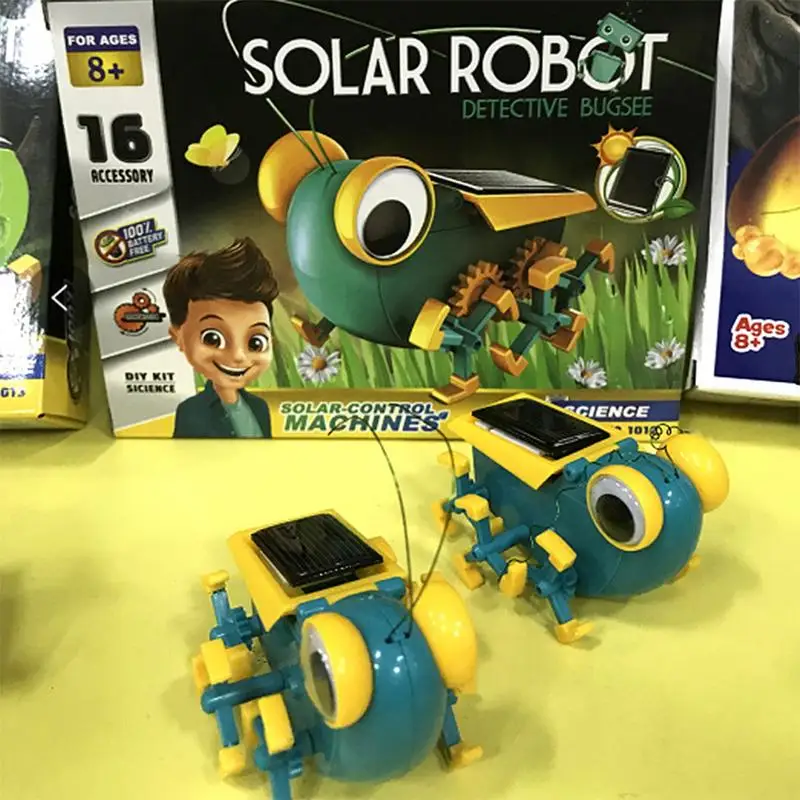Развивающие игрушки для детей солнечной энергии DIY power Bigeye насекомое игрушечный