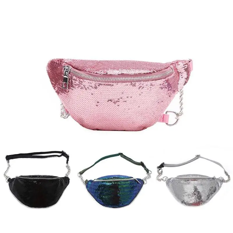 الترتر الكتف الخصر حزم النساء لامعة سلسلة فاني Crossbody أكياس حقيبة ساع بريق صغيرة الصدر حقائب موهير الترتر الكتف الخصر حزم النساء لامعة سلسلة فاني Crossbody أكياس حقيبة ساع بريق صغيرة الصدر حقائب موهير