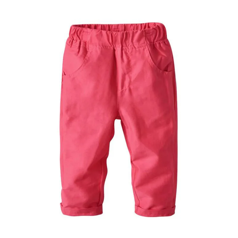 Spring Teenage Children Boys Pants Cotton Pockets Kids Sports Pants For