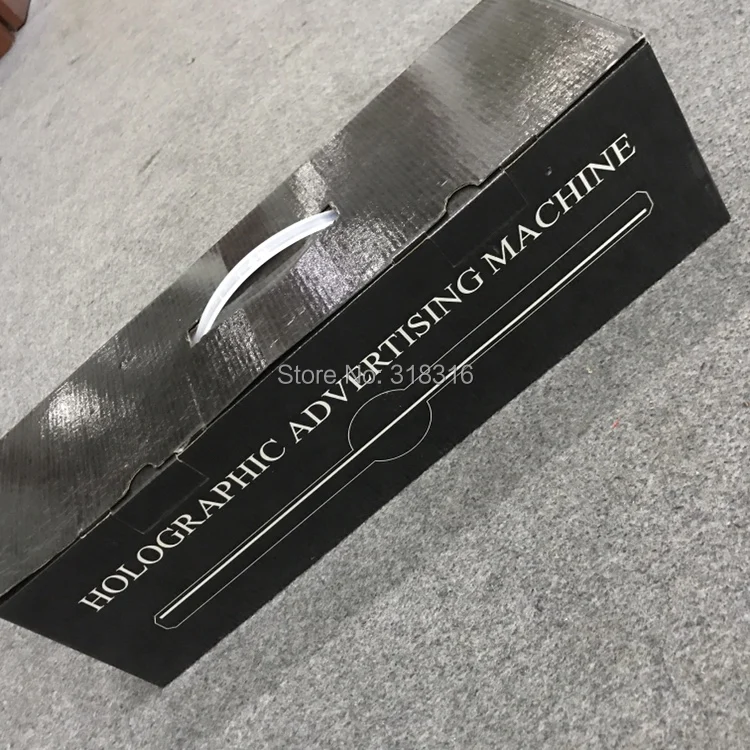 Hot selling size 42cm wifi 3D holographic led fan 2 wings hologram display advertising fan