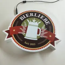 На заказ круглая доска ультра тонкий светильник коробка вывески для рекламы