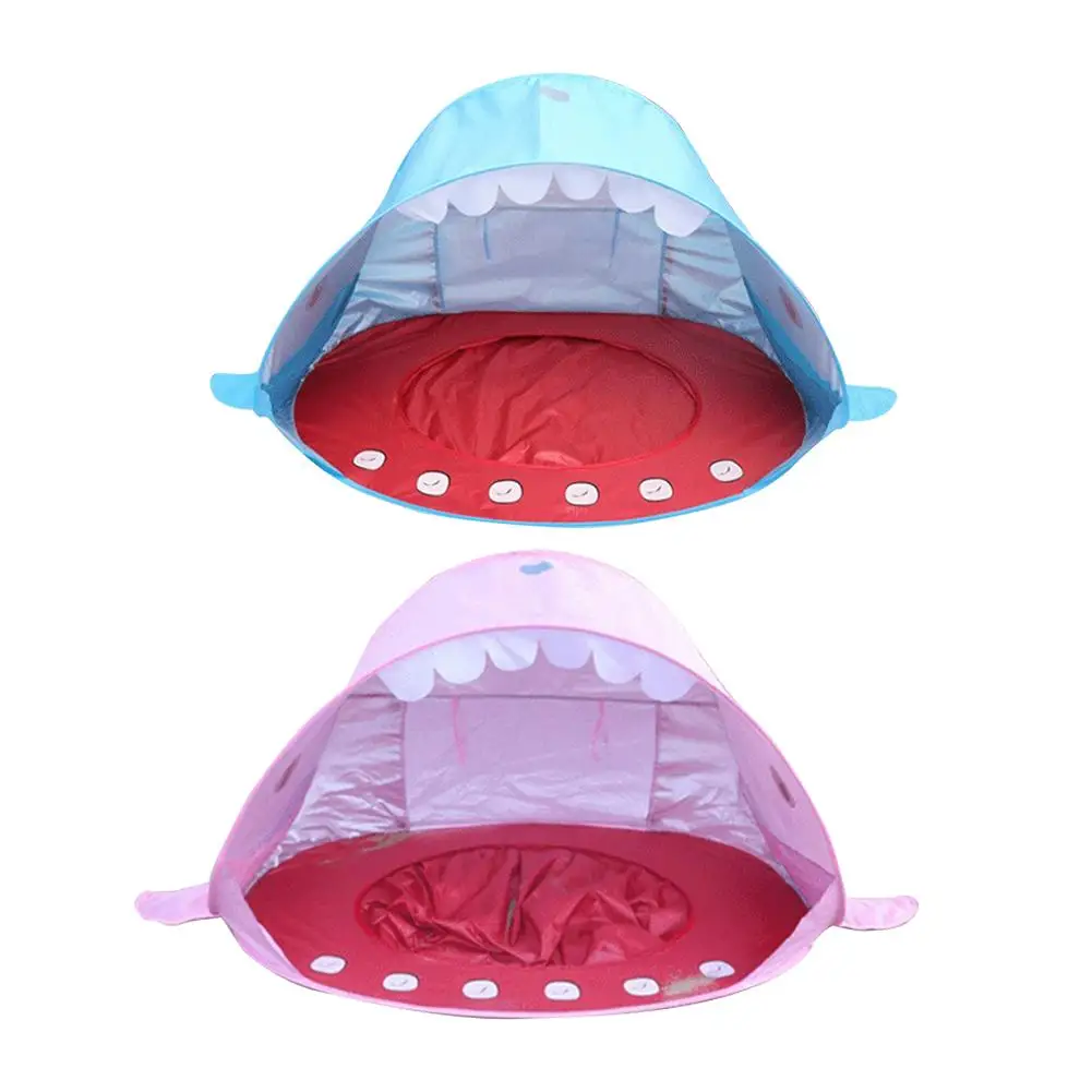 

Beach Shark Shape Children's Tent Outdoor Pop Up Portable Shade Pool UV Protection Sun Shelter Tent