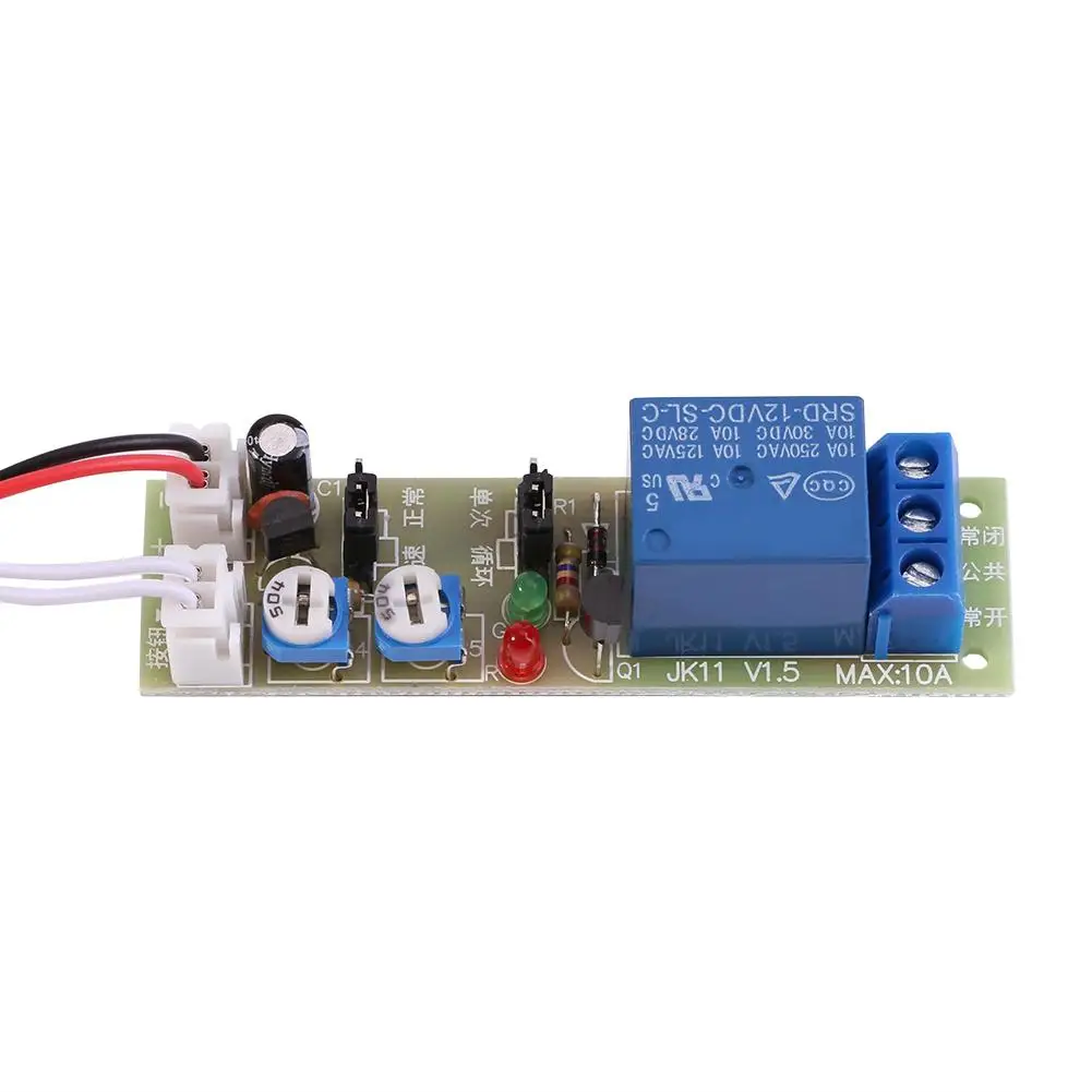 

Adjustable Cycle Timer Relay DC Delay Relay Module 0-15min/0-60min Adjustable Timer Module 5V/12V