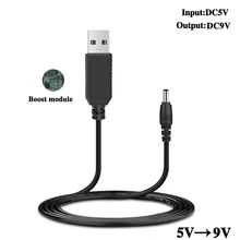 USB 5V DC/DC 9V Напряжение Step Up повышающий преобразователь кабель