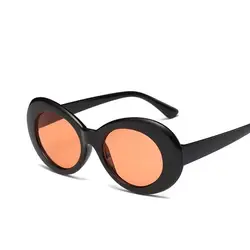 Ретро Овальные Солнцезащитные очки женские Брендовая Дизайнерская обувь солнцезащитные очки для женщин сплав винтажное Зеркало