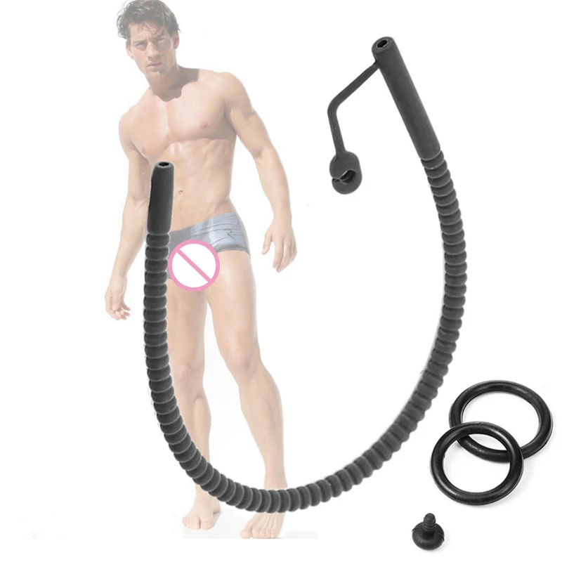 

Urethral Sound Catheter Silicone Penis Plug Sounding Urethral Dilators Male Chastity Device Sex Toys For Men Gay Masturbation A3