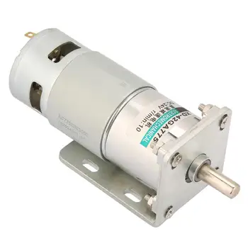 

DC12V/24V Micro DC Gear Motor Large Torque Adjustable Speed Motor with Bracket