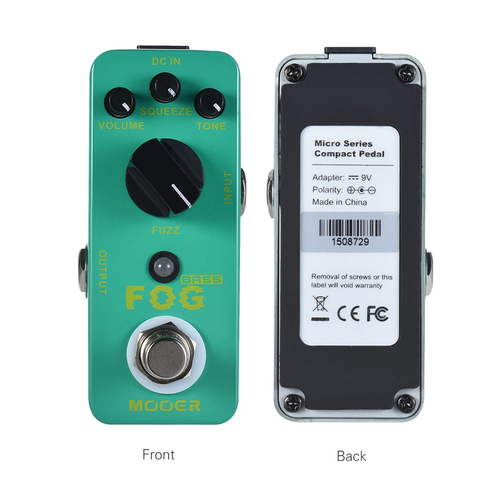 MOOER Fog Bass Fuzz Effect Guitar Pedal Guitar Effect Pedal Classic bass Fuzz Tone True Bypass Full Metal Shell MOOER Fog Bass Fuzz Effect Guitar Pedal Guitar Effect Pedal Classic bass Fuzz Tone True Bypass Full Metal Shell