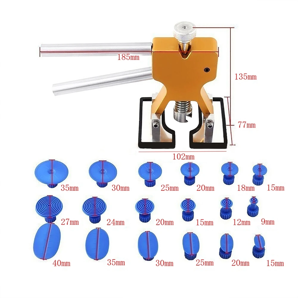 AUTO -51pcs/Set Metal Painless Dent Repair Dent Lifter-Glue Puller Tab 20W Glue Machine Hail Remova