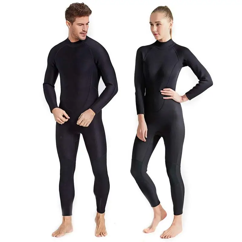 

2MM Couple Style One-piece Diving Suit Thickened Warm Long-sleeved Cold-proof Scratch-proof Surfing Swimming Wading Wetsuit